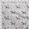 thumbnail image 3 of oneOone Polyester Lycra Off White Fabric Skull Craft Projects Decor Fabric Printed By The Yard 56 Inch Wide, 3 of 4