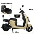 thumbnail image 3 of Bicimoto Eléctrica Latte Litio Gold BikeOn 800W Autonomía 60 km Velocidad 40 km/h Doble Asiento, 3 of 10