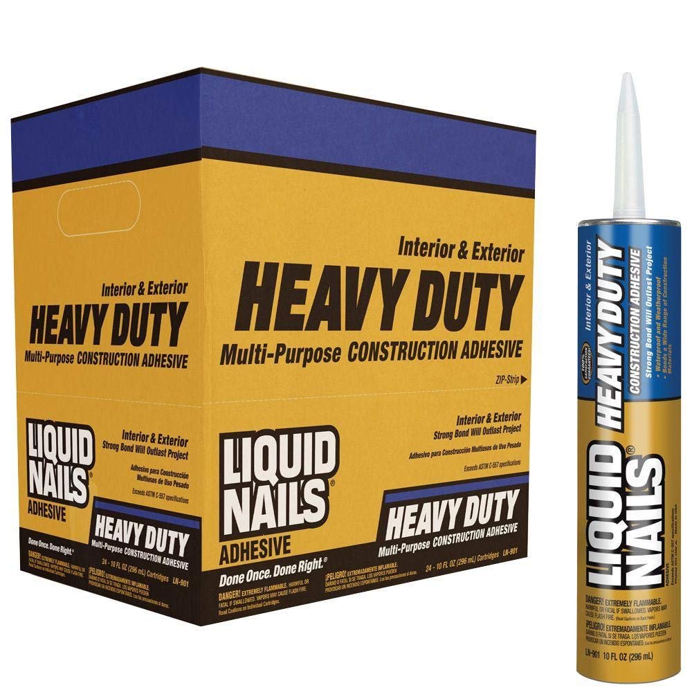 Liquid Nails LN903 24 Pack Heavy Duty Construction Adhesive, Tan