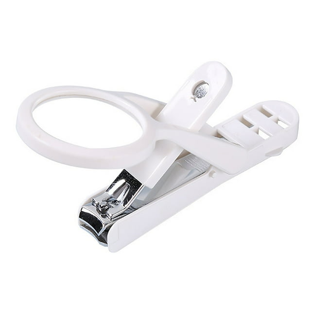 Carbon Steel Nail Clipper Portable Fingernail Cutter Magnifier Toenail Clipper