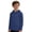 Dark Blue, variant on Fozruso Kids Long Sleeve Shirt Summer Hooded Sun Top for Boys And Girls Outdoor Play and Casual Activewear