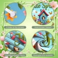 thumbnail image 4 of Colorful Floral Hello Spring Banner Gnome Design Spring Display Butterfly Pattern Easter Egg Decor Gnome Backdrop for Spring Celebration Easter Party Garden Decoration, 4 of 9