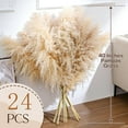 thumbnail image 2 of 24 pcs Tall Pampas Grass Decoration -  40 Inch Large Pampas Grass Dried Flower Decoration,for Bohemian Style Living Room Decoration, Wedding Decoration, Party, Farmhouse Decoration, 2 of 13
