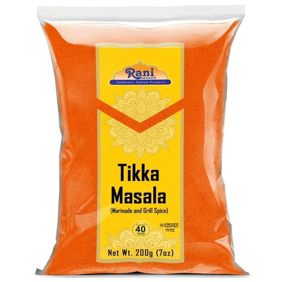 Rani Tikka Masala Indian 7-Spice Blend 7oz (200g) ~ All Natural | Salt-Free | Vegan | No Colors | Gluten Friendly | NON-GMO | Kosher | Indian Origin