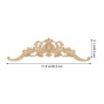 thumbnail image 2 of Soimiss 2Pcs Wood Carving Decal Beige DIY Onlay for Wall Door and Cabinet Use, 2 of 6