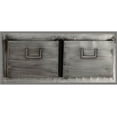 thumbnail image 3 of Linon Metal 2 Slot Industrial Mailbox, Gray, Assembled, 3 of 3