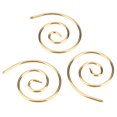 thumbnail image 3 of Circular Knitting Needle, Spiral Cable Knitting Needle Lightweight Strong Practicality  For DIY Scarves Gold, 3 of 8