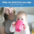 thumbnail image 2 of Vaso Transition Dr. Brown's Milestones Cheers 360 Pink, 200 ml, 6 m+, 2 of 9