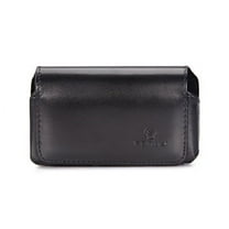 Leather Case Belt Clip for Kyocera DuraXV Extreme -- Swivel Holster Loops Cover Pouch Carry Protective Black compatible with Kyocera DuraXV Extreme Flip Phone