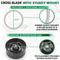 thumbnail image 3 of ProSource Cross Blade Replacement with Gasket for Original Magic Bullet Juicer Blender, 3 of 6
