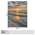 thumbnail image 4 of Orinice Sunset Warm Lightweight Blanket Soft Fleece Blankets for All Seasons - Decorative Cow Gifts Blanket for Living Rooms Sofa - Multiple Sizes Available 50x60in, 4 of 6