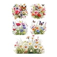 thumbnail image 1 of Pegatina de pared floral de mariposa, calcomanías de pared, PVC, telón de fondo de fondos para el hogar Decoración de arte del hogar, 1 of 9