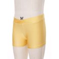 thumbnail image 3 of Raenseen Kids Girls V-Front Waistband Shorts Breathable Stretchy Bike Shorts Sports Ballet Dance Yellow 8, 3 of 9