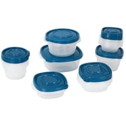 Mainstays Semi Durable 42-Piece Plastic Food Storage Container Set