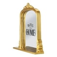 Crystal Art Gallery Round Top Vintage Standing Sign Mirror Gold Color