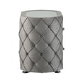 thumbnail image 2 of Acme Furniture Perine Nightstand in Gray Velvet, 2 of 7