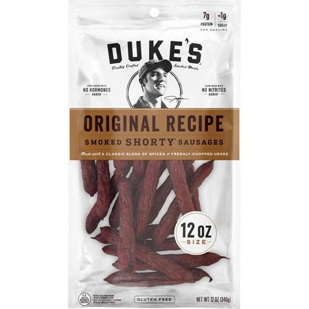 Duke's Smoked Shorty Sausages, Original, 12oz (Best Sausage To Smoke)