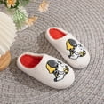 thumbnail image 5 of NOKIO Women’s Fuzzy Slippers Comfy Warm Plush Slippers Winter Home Sippers Indoor Non-S𝗅ip Slippers Cute Embroidered Slides Thickened Lined Cotton Slippers for Outdoor, 5 of 7