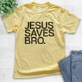 thumbnail image 2 of Kids Jesus Saves Bro Shirt, Youth Kids Boy Girl T-Shirt, Religious Shirt, Christian T-shirt, Faith Shirt, Yellow, Medium, 2 of 4