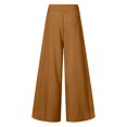 thumbnail image 5 of IDALL Wide Leg Pants Woman Dress Pants Women Womens Wide Leg High Waist Casual Pants Comfy Pockets Relaxed Trousers Lounge Pants Women Women'S Pants Brown 4XL, 5 of 5