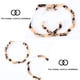 thumbnail image 5 of 1 par de pendientes acrílicos redondos y elegantes con forma de leopardo para mujer, 5 of 7
