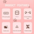 thumbnail image 3 of Dcenta L400 Over Ear Music Headset Glowing Cat Ear Headphones 7 Color Breathing Lights Foldable Wireless BT5.0 Earphone with Mic AUX IN TF Card MP3 Player for PC Laptop Computer Mobile Phone, 3 of 7