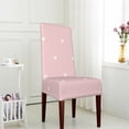 thumbnail image 4 of ZICANCN Pink Heart Pattern Chair Protectors Seat Covers , Dining Chair Slipcovers for Dining Room Hotel Kitchen Simple and Romantic, 4 of 8