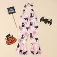 thumbnail image 2 of Adeawade Rompers For Girls 24 Months Halloween Romper Hallowmas Jumpsuit Pumpkin Print Sleeveless Playsuit For Baby Casual Party Outfit Comfortable Playsuit Pink, 2 of 7