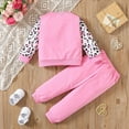 thumbnail image 4 of NIEWTR Baby Girl Outfit Sets Girls Clothes Casual Long sleeve Sweatshirt Pants Sets Sweatshirt Pullover Tops Jogger Pants Toddler Girl Outfit For 1t 2t 3t 4t 5t 6t,5-6 Years, 4 of 7
