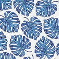 thumbnail image 3 of Society6 Avenie Tropical Palm Leaves Blue Shower Curtain 71" x 74", 3 of 3