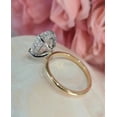thumbnail image 5 of SOLITAIRE JEWELS 4.00Ct Oval Cut 2 Tone Hidden Halo Colorless Moissanite Engagement Ring Solid 14K Twon Tone Gold, 5 of 5
