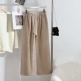 thumbnail image 2 of Dianli Women Fleece Pocket Pajama Pants Elastic Waist Drawstring Cozy Home Sleepwear Soft Warm Casual Lounge Bottoms Comfortable Relaxed Fit Machine Washable Easy Care Breathable, 2 of 6