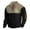 a-Black16536, variant on VNKIDY Men's Sweatshirt Fall Winter Casual Color Block Knit Sweater With Leather Button Placket Long Sleeve Stand Collar Warm Pullover For Daily Wear Leisure Tops