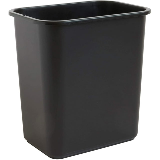 Space-Efficient Trash Wastebasket | Fits Under Desk | Small, Narrow ...