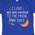 thumbnail image 4 of Inktastic I Love My Big Sister To The Moon and Back Boys or Girls Baby Bodysuit, 4 of 5