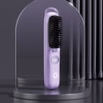 thumbnail image 3 of Plancha de pelo portátil sin cables con cepillo, carga USB, iones negativos, púas recubiertas de cerámica, ligera, para mujeres, peinado de viaje, apta para todo tipo de cabello, 3 of 6