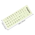 thumbnail image 2 of MasteelfCA 1 Feuille Autocollant Clavier Phosphorescent Remplacement Clavier Anglais, 2 of 7