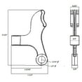 thumbnail image 3 of Design House 204768 Hollow Core Hinge Pin Door Stop, Oil Rubbed Bronze Finish, 3 of 6