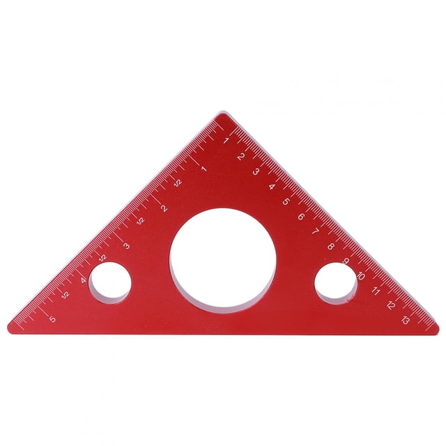 Regla triangular Bling Bling regla de carpintero de ángulo recto 5 pulgadas/13 cm