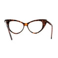 thumbnail image 3 of Classic Gothic True Cat Eye Frame Blue Light Filtering Computer Glasses Tortoise, 3 of 4