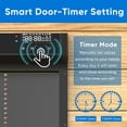 thumbnail image 5 of FarmPoultryGear Automatic Chicken Coop Door with Timer, Solar Powered & Light Sensor, Remote Control Poultry Chicken Doors, LCD Display Screen, Upgrade Anti-Pinch Function, Aluminum & Waterproof, 5 of 6