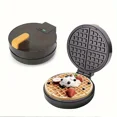 thumbnail image 3 of Household Waffle Maker Multifunctional Mini Version Light Food Machine Heating Baking Pan Breakfast Machine Waffle Bread Maker, 3 of 5