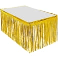 thumbnail image 2 of Honganda Foil Fringe Metallic Table Skirt Party Graduate Wedding Decor, 2 of 7