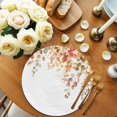 thumbnail image 2 of Orange Botanical Round 15 Inch Placemats Set of 4, Watercolor Leaf Fall Thanksgiving HeatResistant Non Slip Place Mats for Dining Table, Wipeable Braided Kitchen Table Mats for Housewarming, 2 of 9