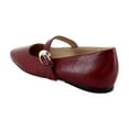 thumbnail image 3 of Naturalizer Carter Women's Flats Cranberry Leather Size 10 M, 3 of 8