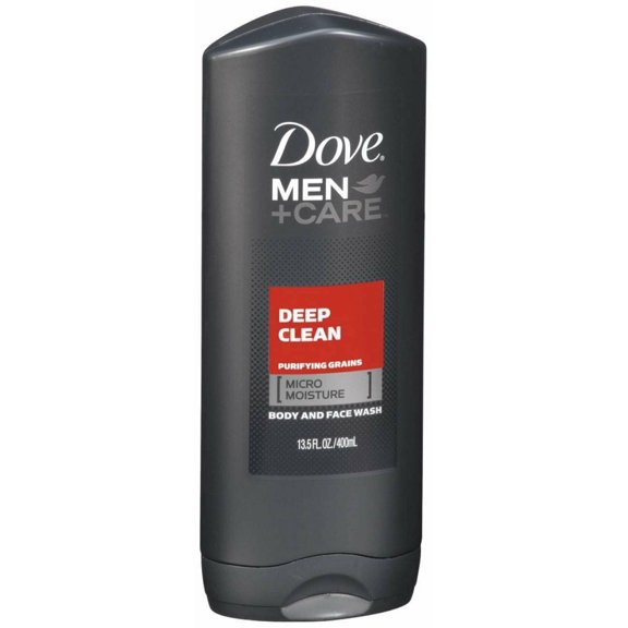 Dove Men Care Clean Comfort Micro Moisture Body Face Wash 13.5 oz, Pack of 6