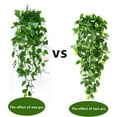 thumbnail image 3 of 4Pcs Artificial Hanging Plants, 3.28ft Fake Ivy Vine for Wall House Room Indoor Outdoor Decoration (No Baskets), 3 of 7