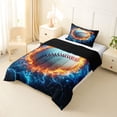 thumbnail image 2 of Erosebridal Baseball Sport Theme Twin Comforter Sets,Boys Ball Game Bedding Set For Ball Lovers, Reversible 2-Piece, 2 of 7