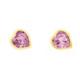 thumbnail image 1 of Arete para Mujer con Cristal Fino Swarovski en Forma de Corazon Mini – Bañado en Oro 14k– Arete Elegante y Brillante, Aretes de Mujer de Moda– Joyería para Mujer de Moda– Regalo especial Ortiz Espinosa Temporada, 1 of 6