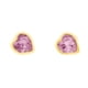 thumbnail image 1 of Arete para Mujer con Cristal Fino Swarovski en Forma de Corazon Mini – Bañado en Oro 14k– Arete Elegante y Brillante, Aretes de Mujer de Moda– Joyería para Mujer de Moda– Regalo especial Ortiz Espinosa Temporada, 1 of 6